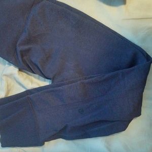 Lululemon Ebb to Street Purple Black Leggings